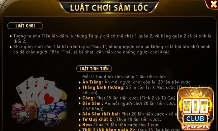 Luật chơi Sâm Lốc